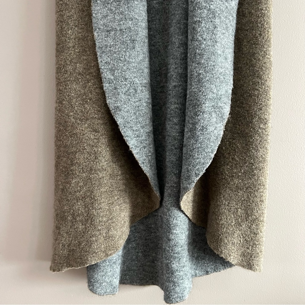 Anthropologie Moth Avalee Vest Open Front Sweater Duster Wool Blend Lagenlook ML - Picture 4 of 11